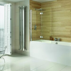 250mm Panel with Straight Rail Bathscreen