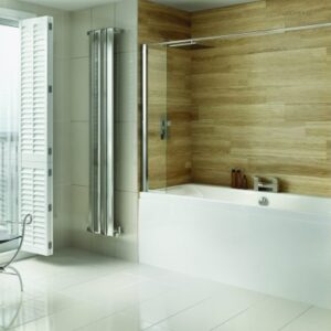 6mm Bathscreen With Straight Rail